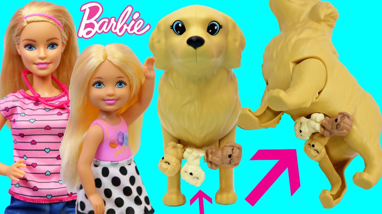 barbie with pregnant dog